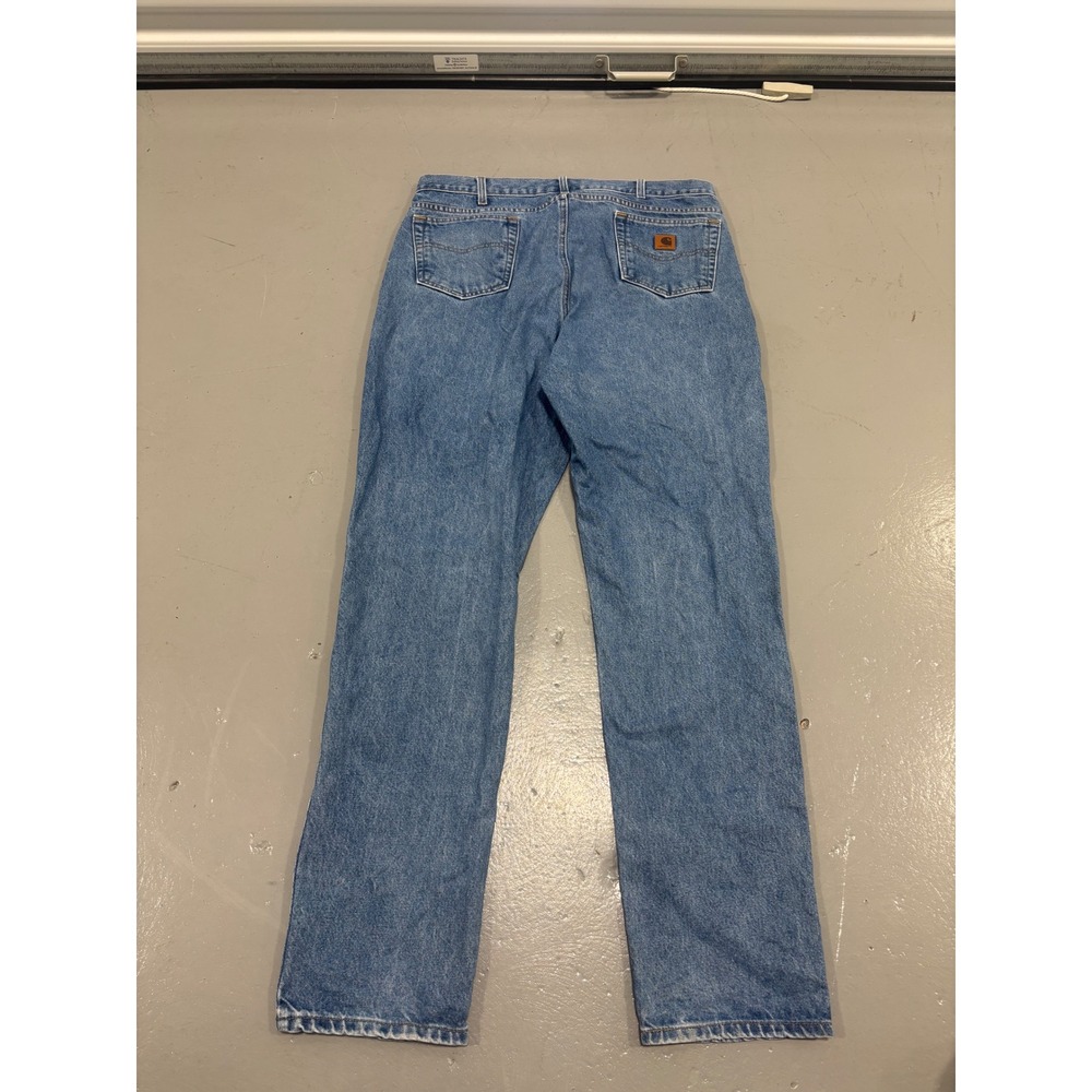 Carhartt B18 DST Traditional Fit Straight Leg Jeans Blue Denim Mens 40x36 - Picture 6 of 6